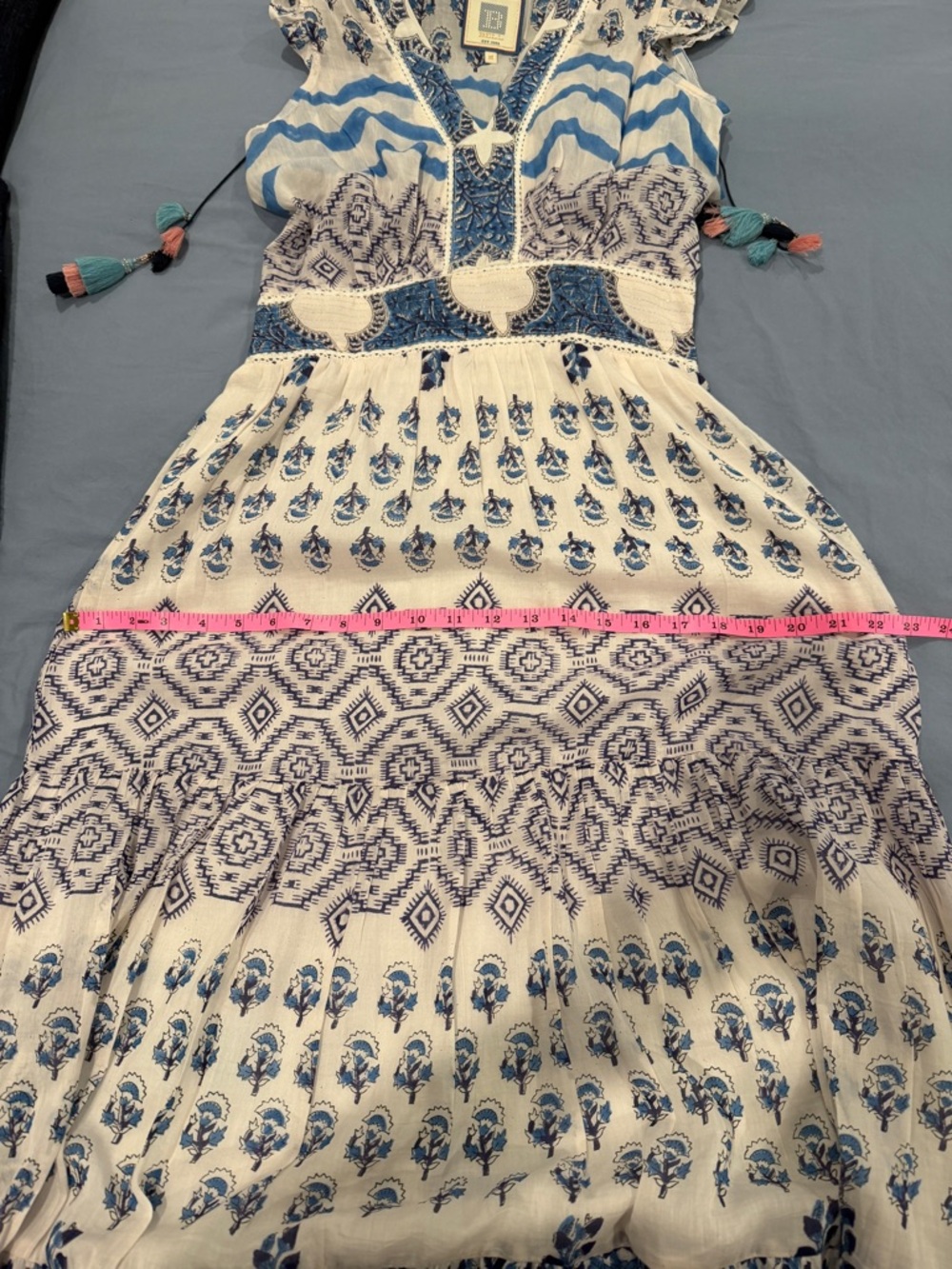 Bell by Alicia Bell Annabelle Maxi Dress -  Medium - Silk & Cotton - Like New - Picture 16 of 16
